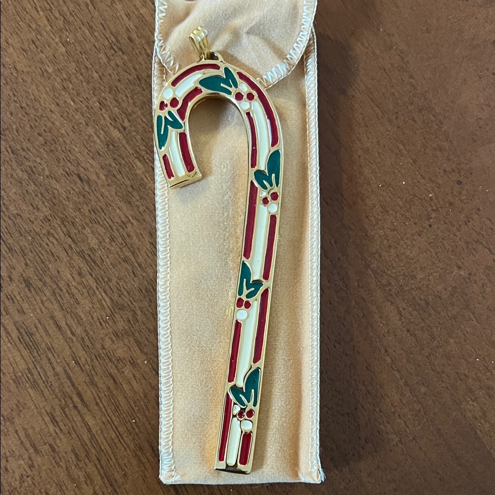 Wallace Silversmiths 1983 Candy Cane Ornament